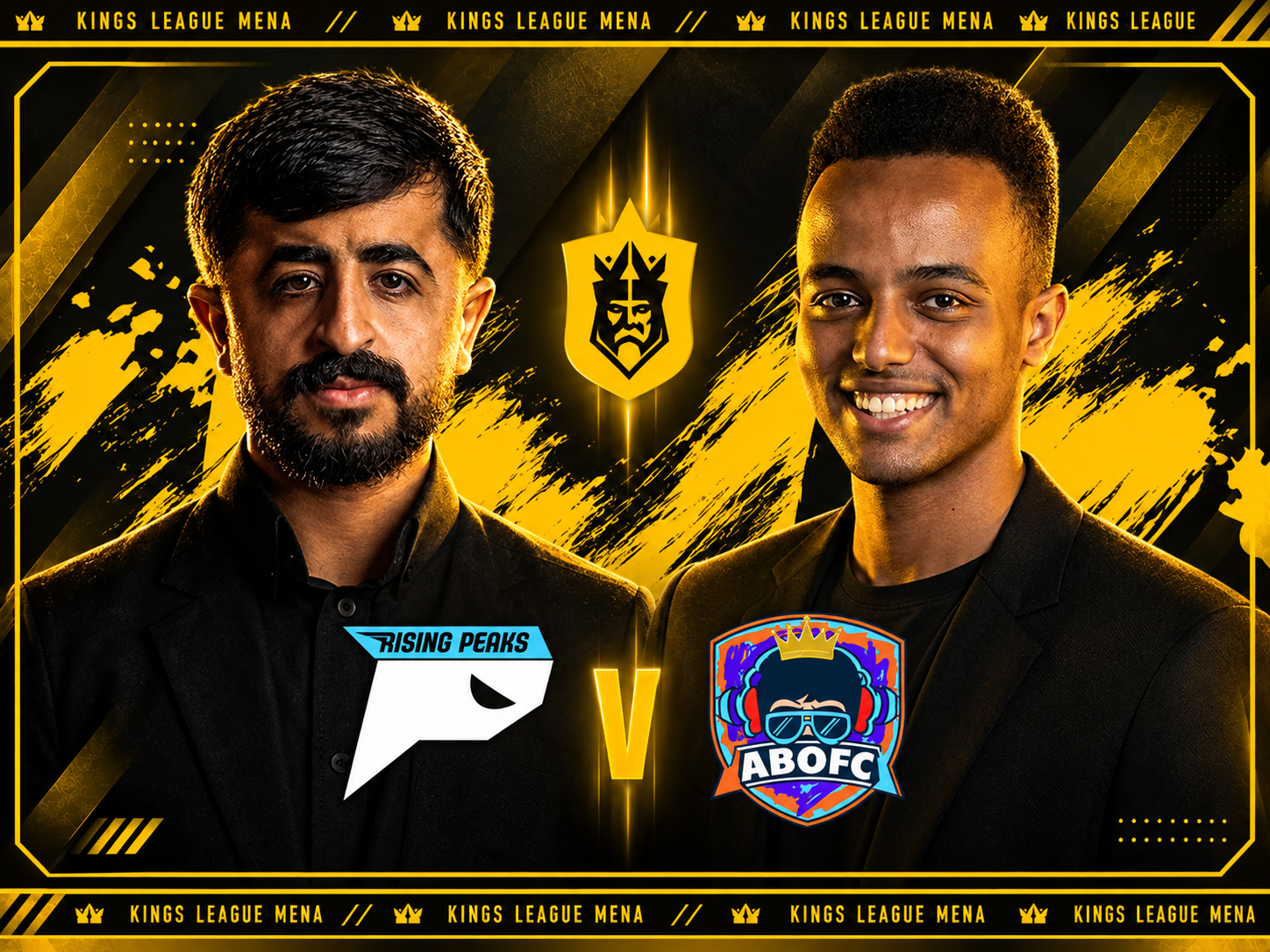 ABO FC ضد Rising Peaks | كينقز ليق مينا | الرياض